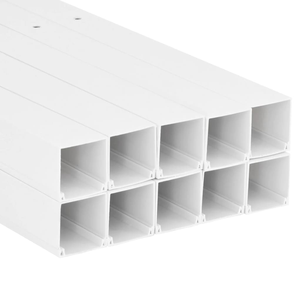 vidaXL Cable Trunking 60x60 mm 10 m PVC