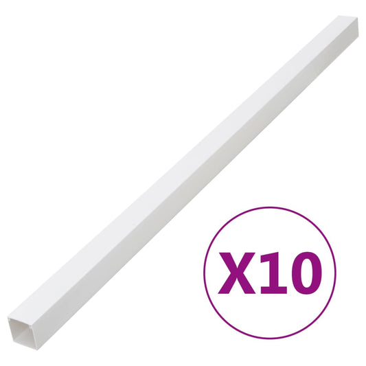 vidaXL Cable Trunking 100x60 mm 10 m PVC