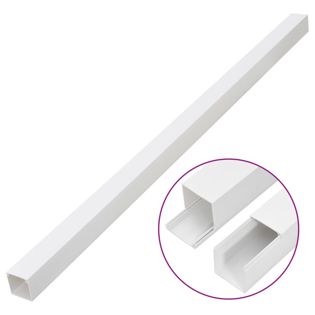 vidaXL Cable Trunking 100x60 mm 10 m PVC