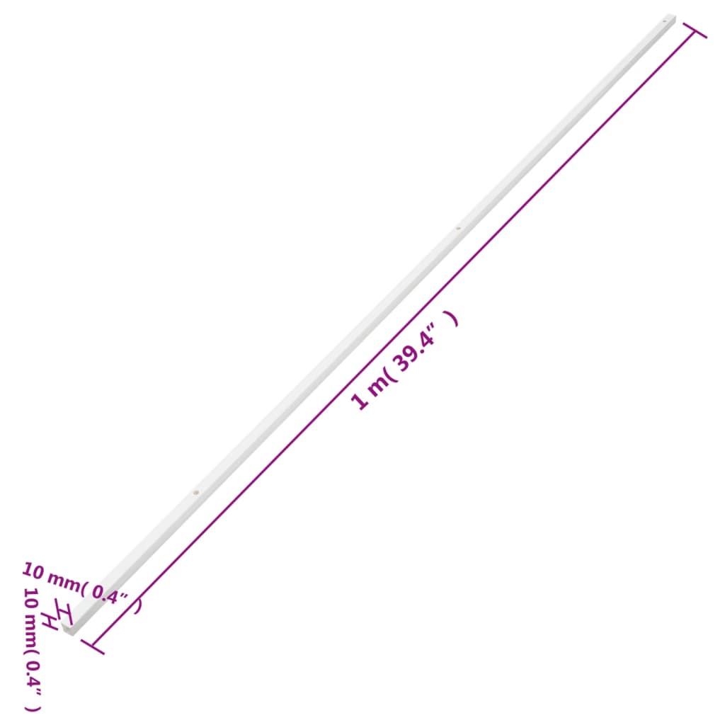 vidaXL Cable Trunking 10x10 mm 30 m PVC