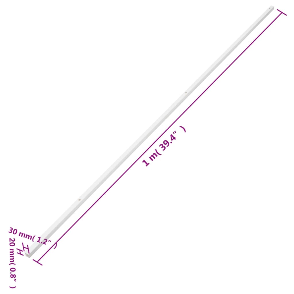 vidaXL Cable Trunking 30x20 mm 30 m PVC