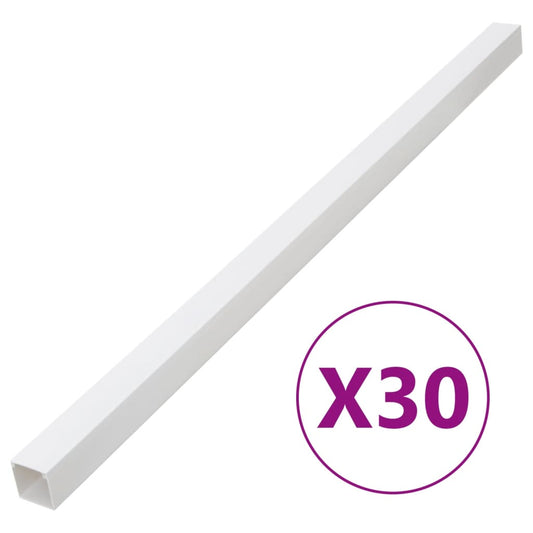 vidaXL Cable Trunking 40x25 mm 30 m PVC