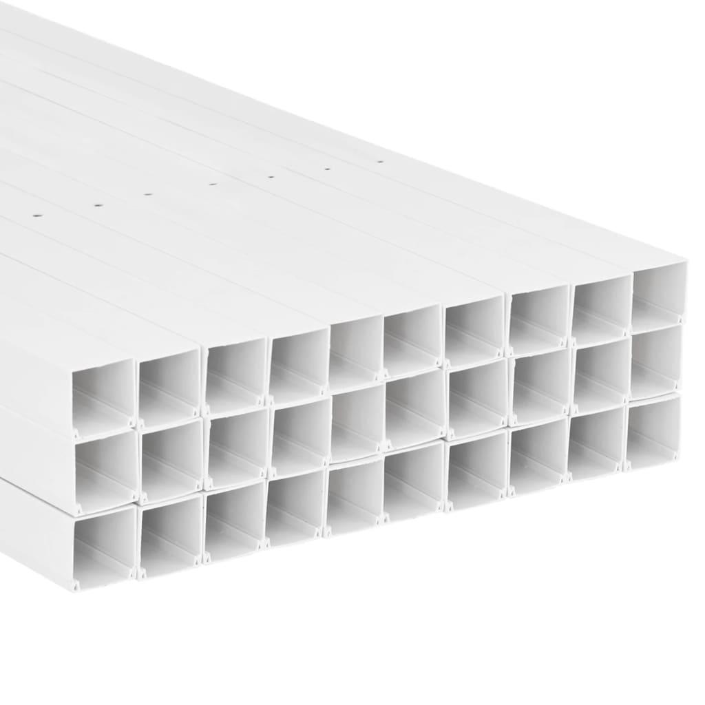 vidaXL Cable Trunking 40x25 mm 30 m PVC