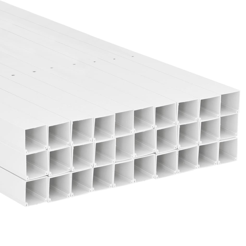 vidaXL Cable Trunking 40x40 mm 30 m PVC