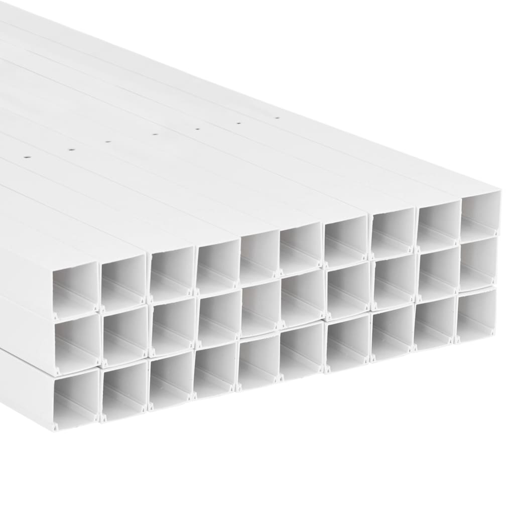 vidaXL Cable Trunking 60x60 mm 30 m PVC