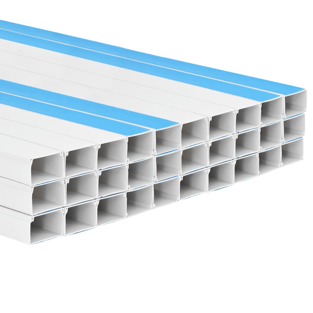 vidaXL Cable Trunking Self-Adhesive 100x40 mm 30 m PVC