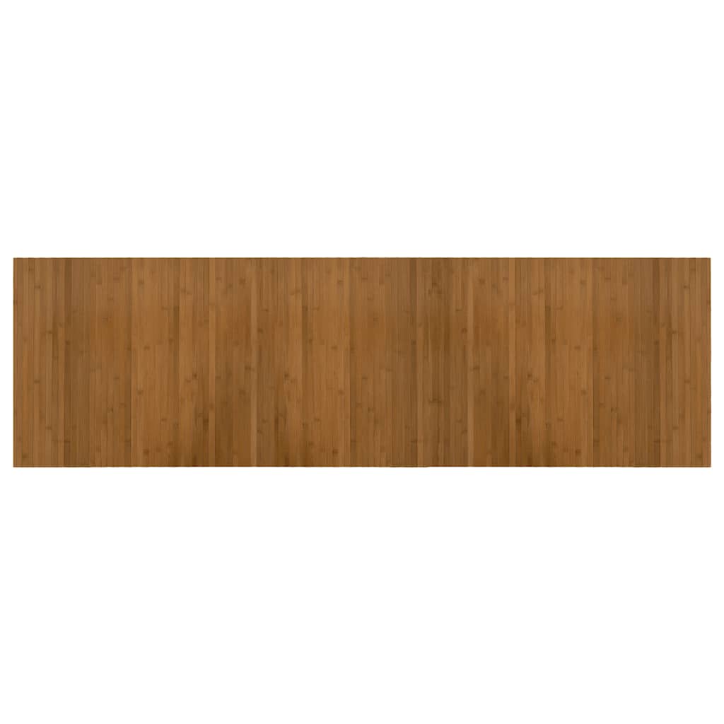 Rug Rectangular Brown 60x200 cm Bamboo