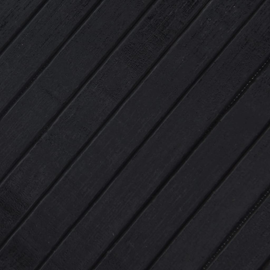 Rug Rectangular Black 60x300 cm Bamboo