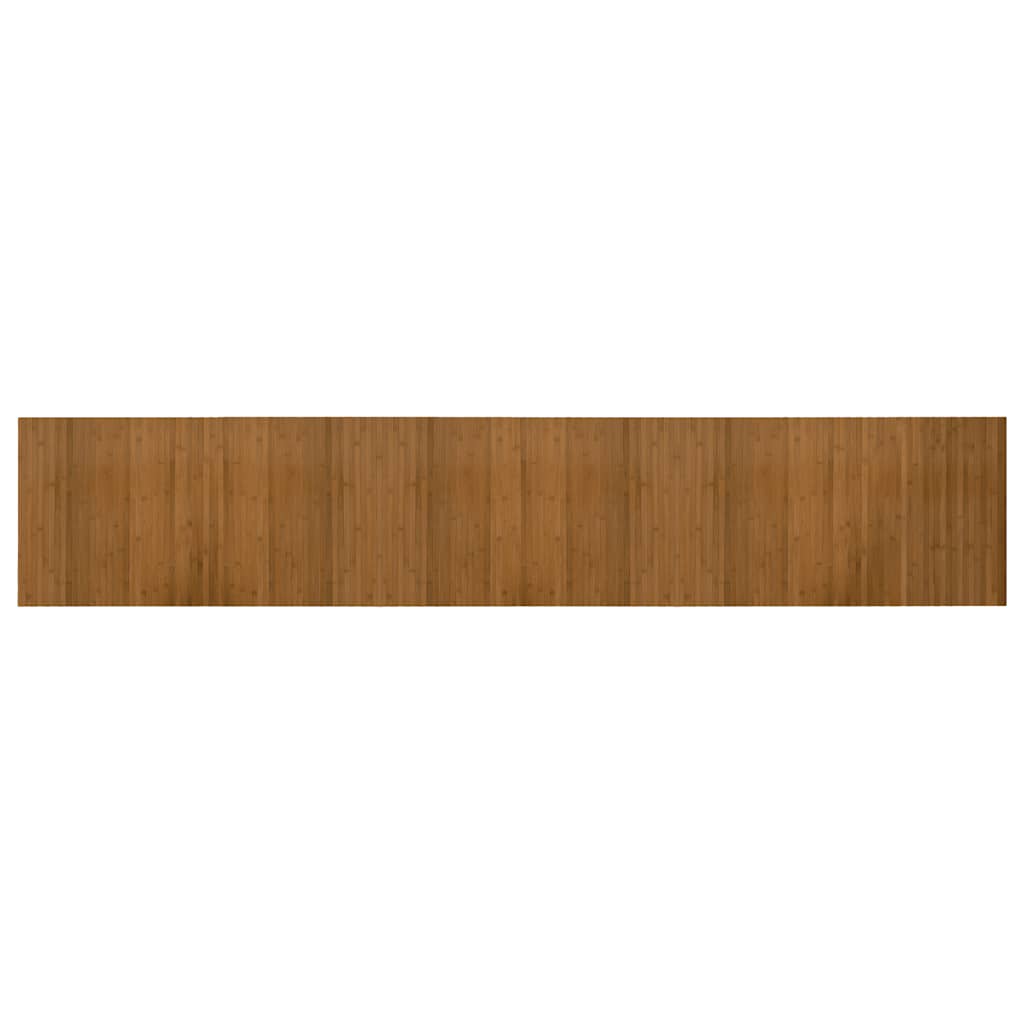 Rug Rectangular Brown 60x300 cm Bamboo