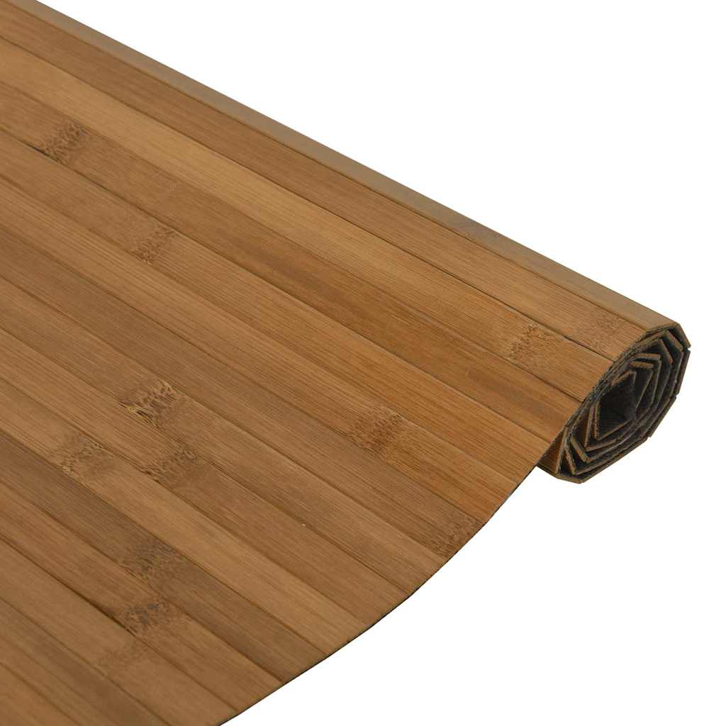 Rug Rectangular Brown 60x300 cm Bamboo