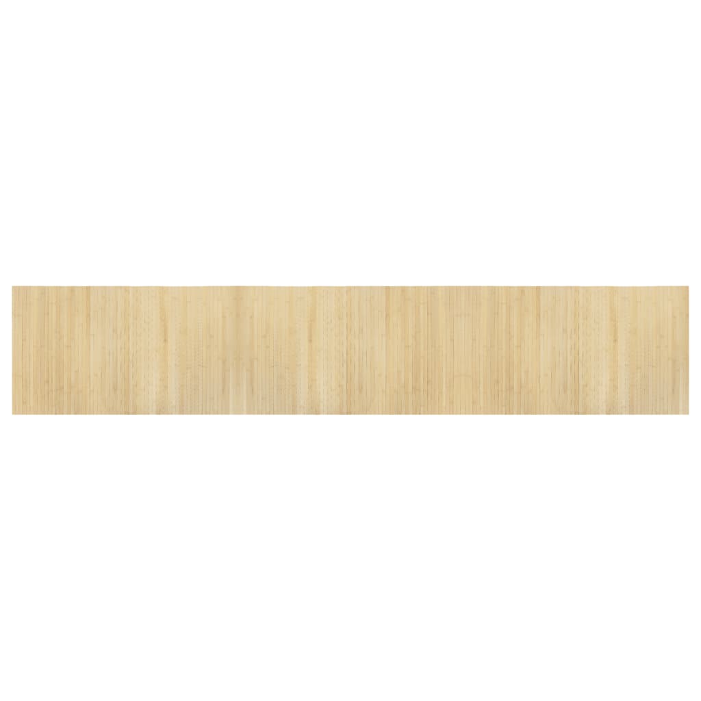 Rug Rectangular Light Nature 60x300 cm Bamboo