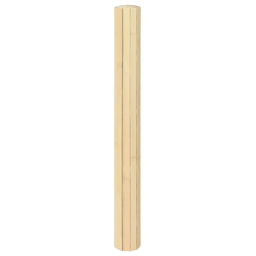 Rug Rectangular Light Nature 60x300 cm Bamboo