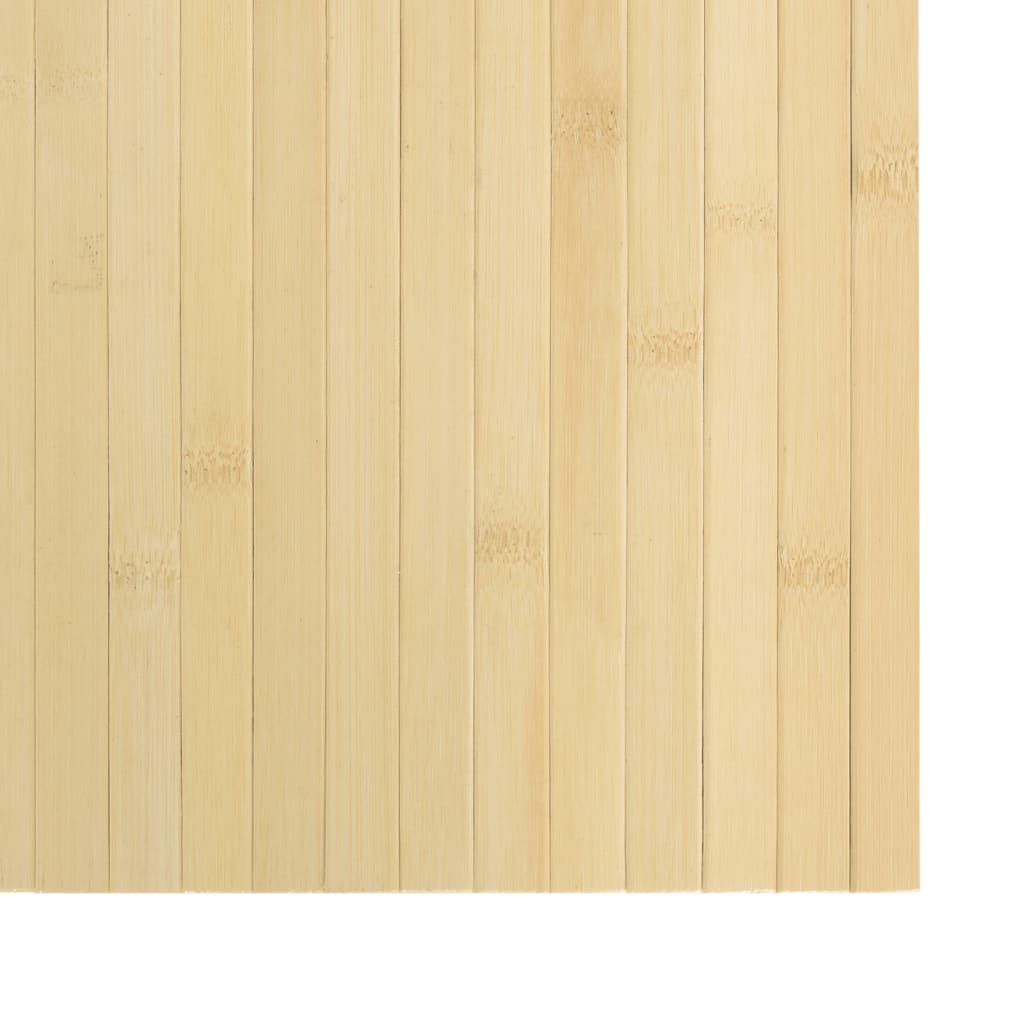 Rug Rectangular Light Nature 60x300 cm Bamboo