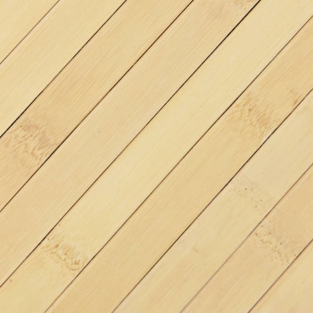 Rug Rectangular Light Nature 60x300 cm Bamboo