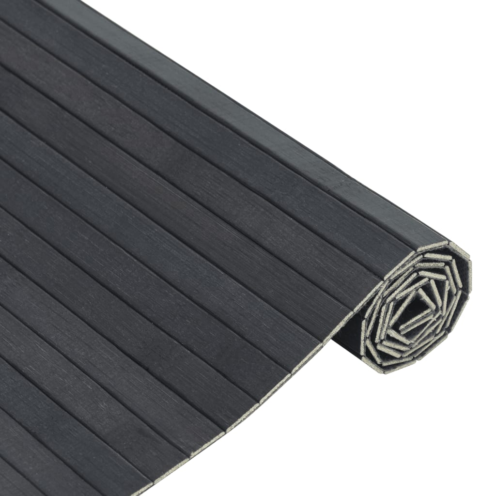 Rug Rectangular Grey 60x300 cm Bamboo