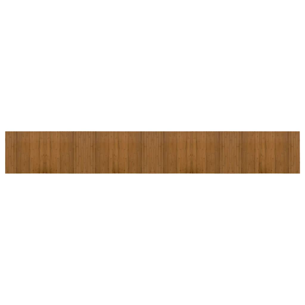 Rug Rectangular Brown 60x400 cm Bamboo
