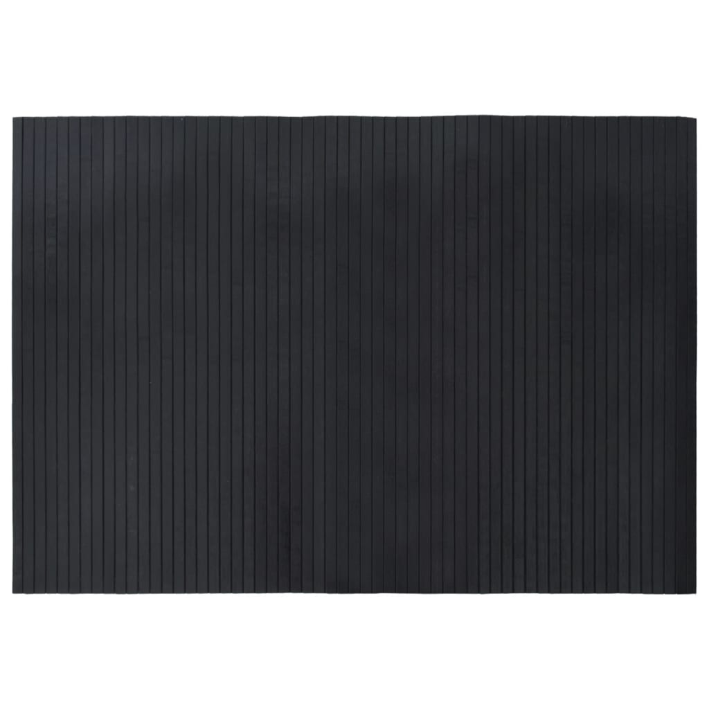 vidaXL Rug Rectangular Black 70x100 cm Bamboo