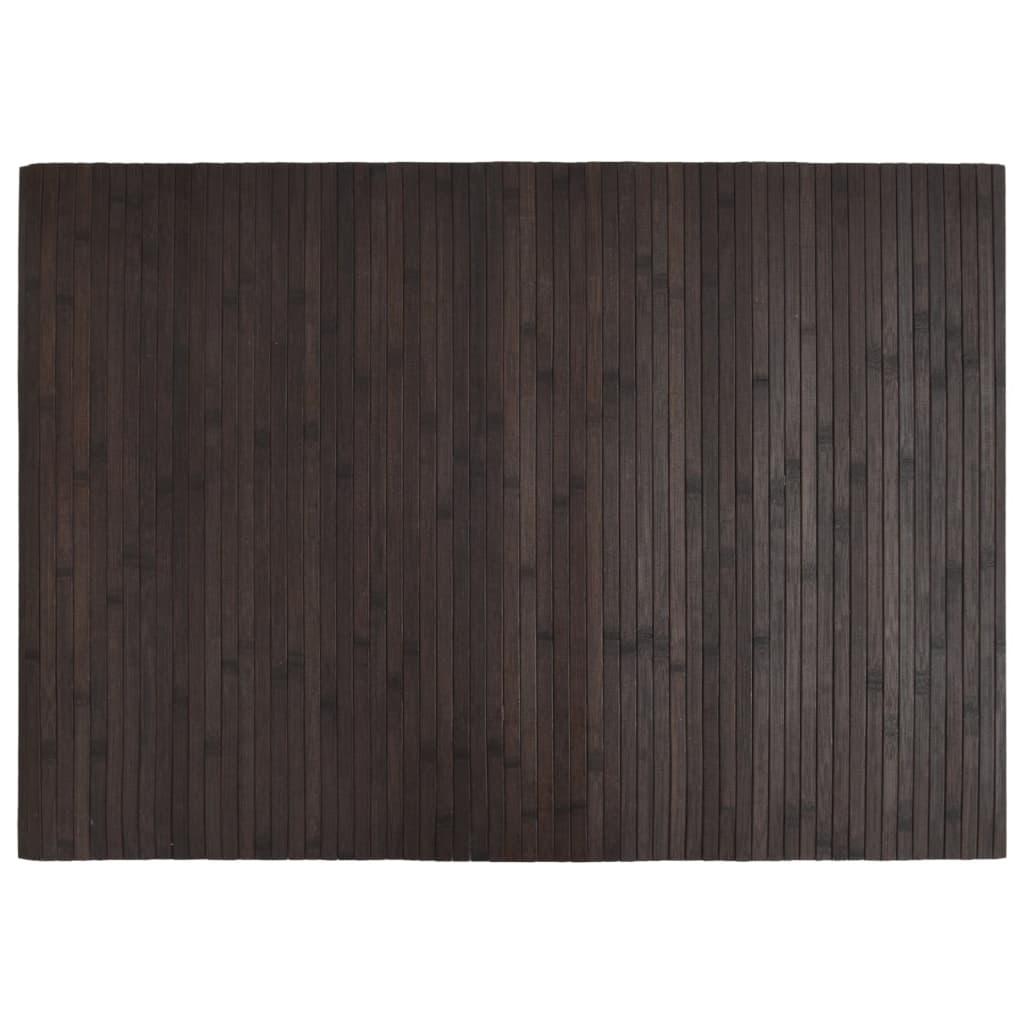 vidaXL Rug Rectangular Dark Brown 70x100 cm Bamboo