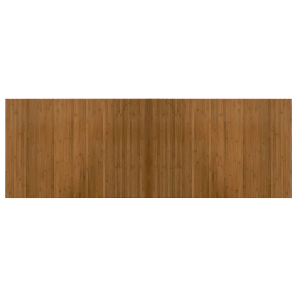 Rug Rectangular Brown 70x200 cm Bamboo