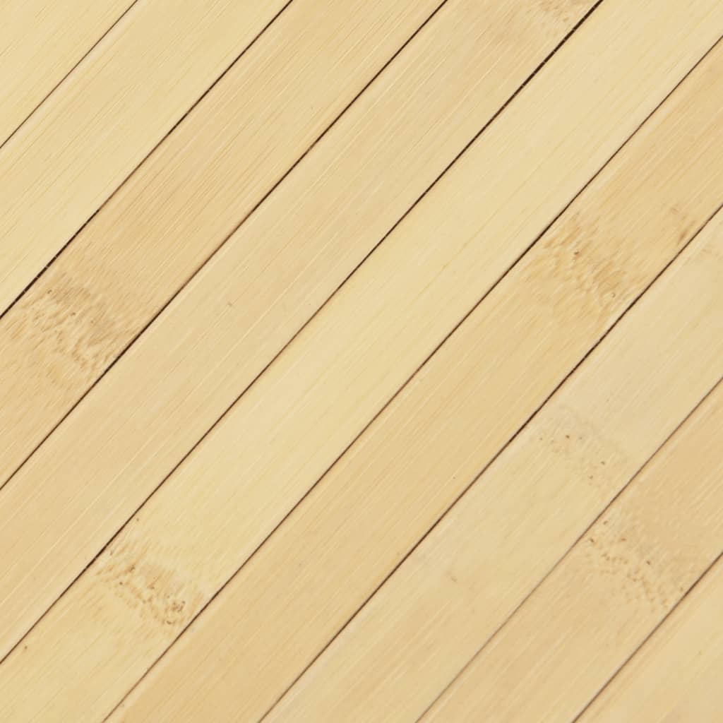 Rug Rectangular Light Nature 70x200 cm Bamboo