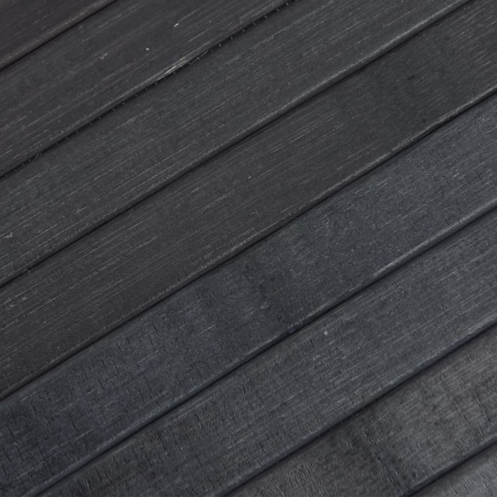 Rug Rectangular Grey 70x200 cm Bamboo