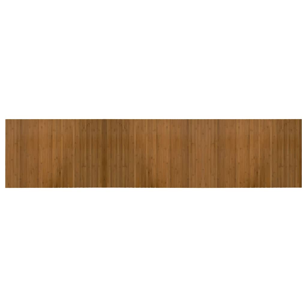 Rug Rectangular Brown 70x300 cm Bamboo