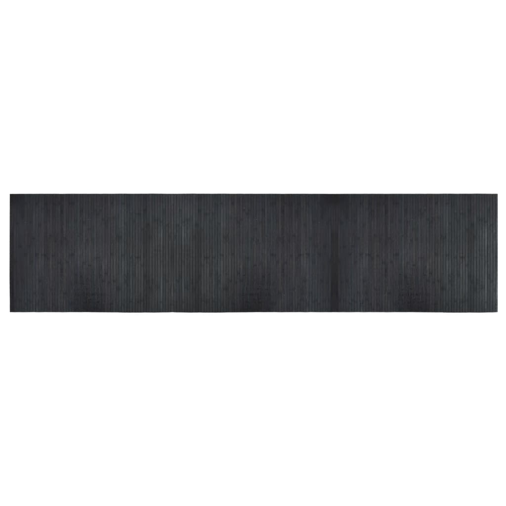 Rug Rectangular Grey 70x300 cm Bamboo