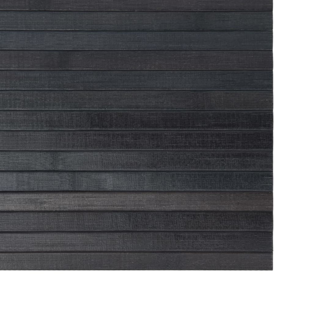 Rug Rectangular Grey 70x300 cm Bamboo