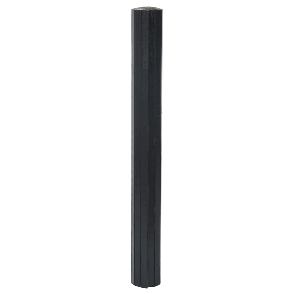 Rug Rectangular Black 70x400 cm Bamboo
