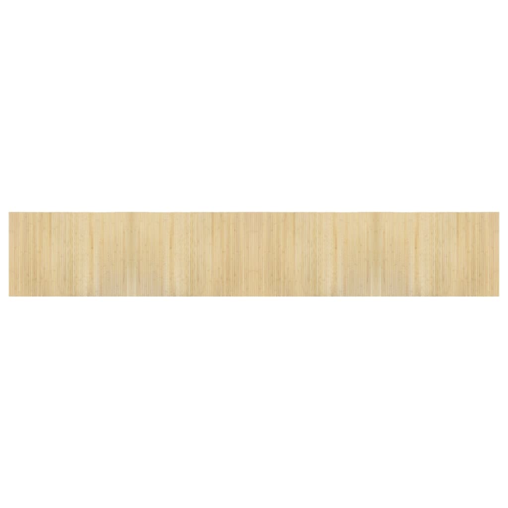 Rug Rectangular Light Nature 70x400 cm Bamboo