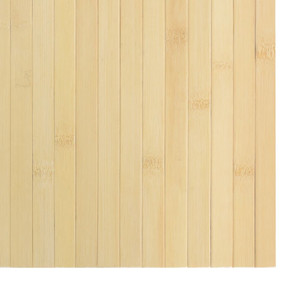 Rug Rectangular Light Nature 70x400 cm Bamboo