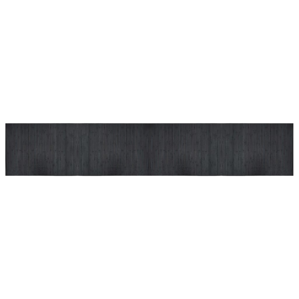 vidaXL Rug Rectangular Grey 70x400 cm Bamboo