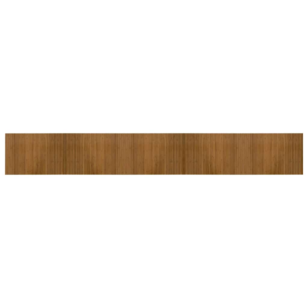 Rug Rectangular Brown 70x500 cm Bamboo