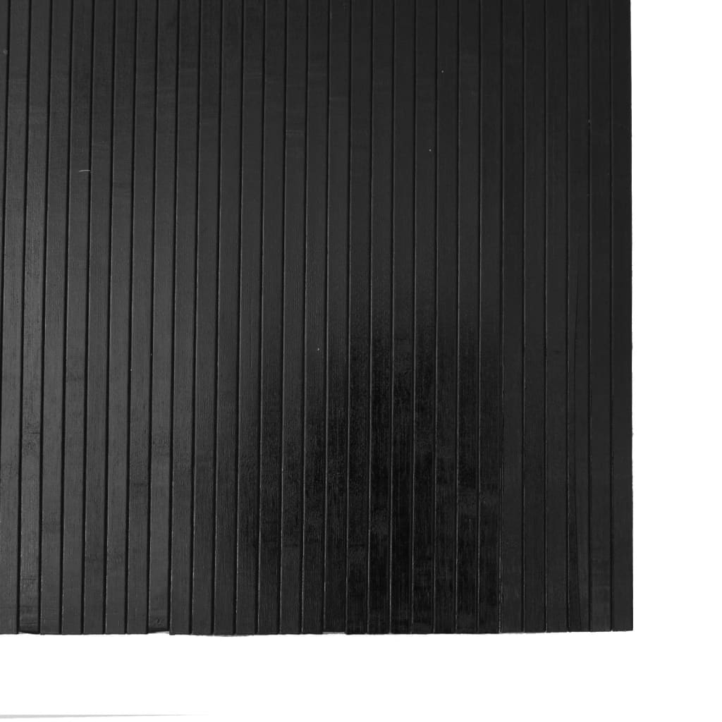 Rug Rectangular Black 80x100 cm Bamboo