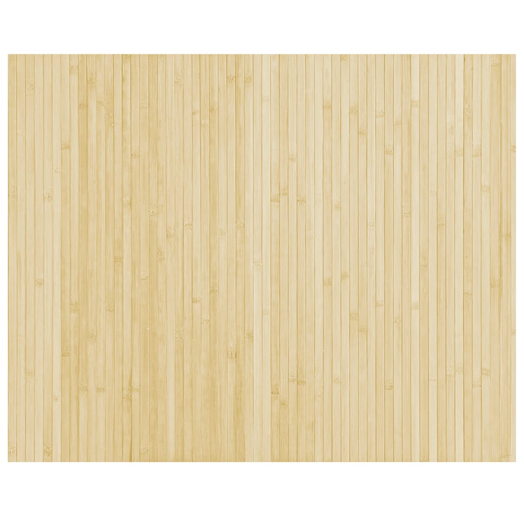 Rug Rectangular Light Nature 80x100 cm Bamboo