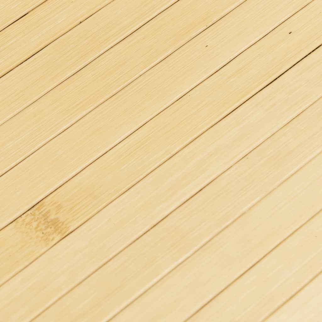 Rug Rectangular Light Nature 80x100 cm Bamboo