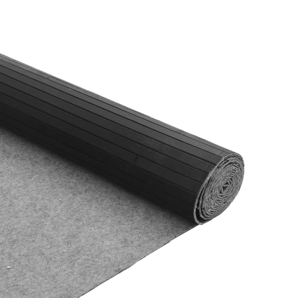 Rug Rectangular Grey 80x200 cm Bamboo