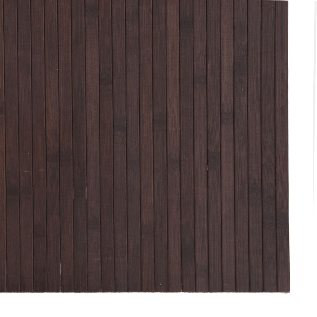 Rug Rectangular Dark Brown 80x200 cm Bamboo