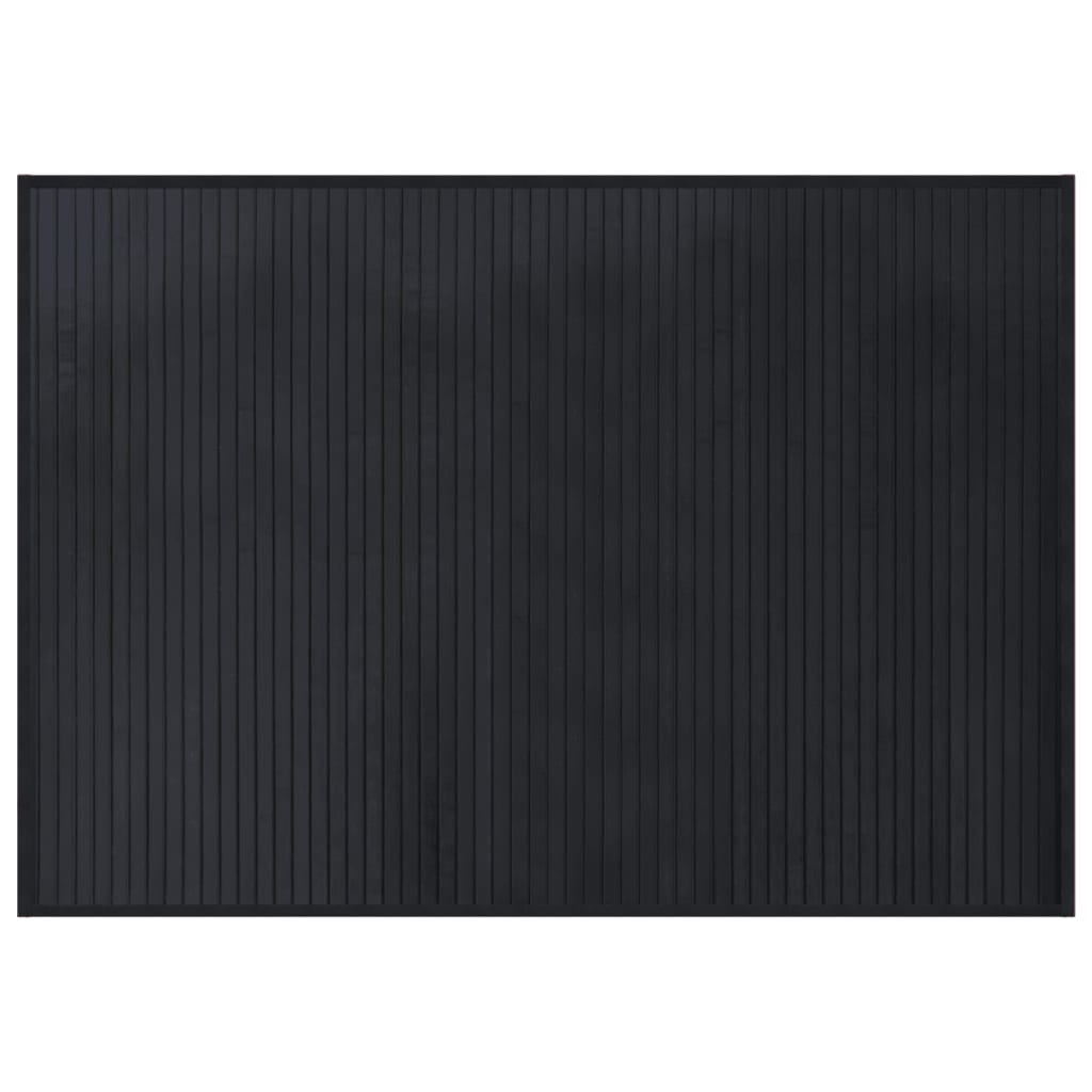 vidaXL Rug Rectangular Black70x100 cm Bamboo