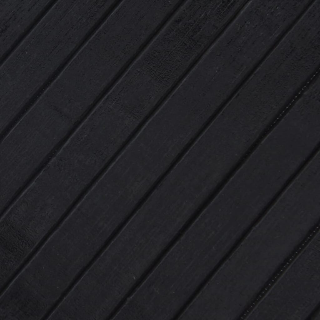 vidaXL Rug Rectangular Black70x100 cm Bamboo