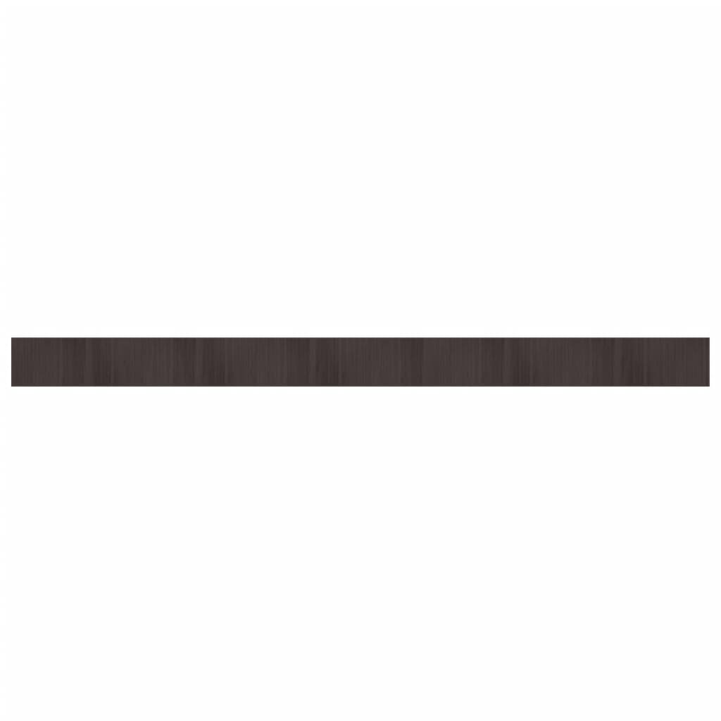 Rug Rectangular Dark Brown70x1000 cm Bamboo