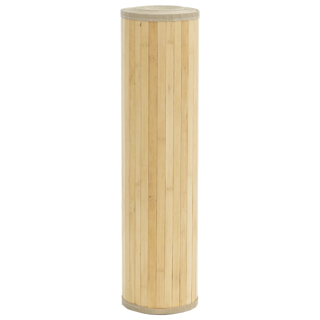 Rug Rectangular Light Natural80x100 cm Bamboo