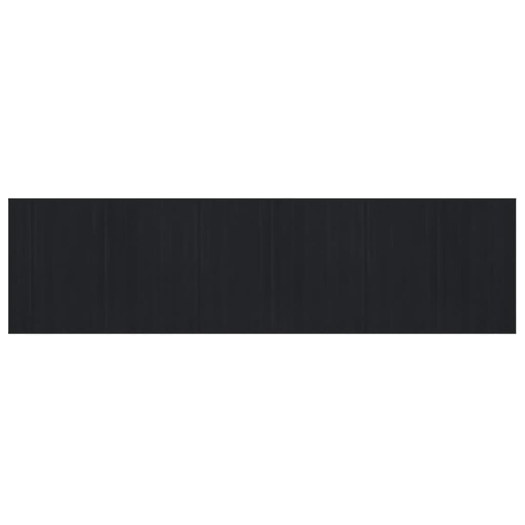 Rug Rectangular Black80x300 cm Bamboo