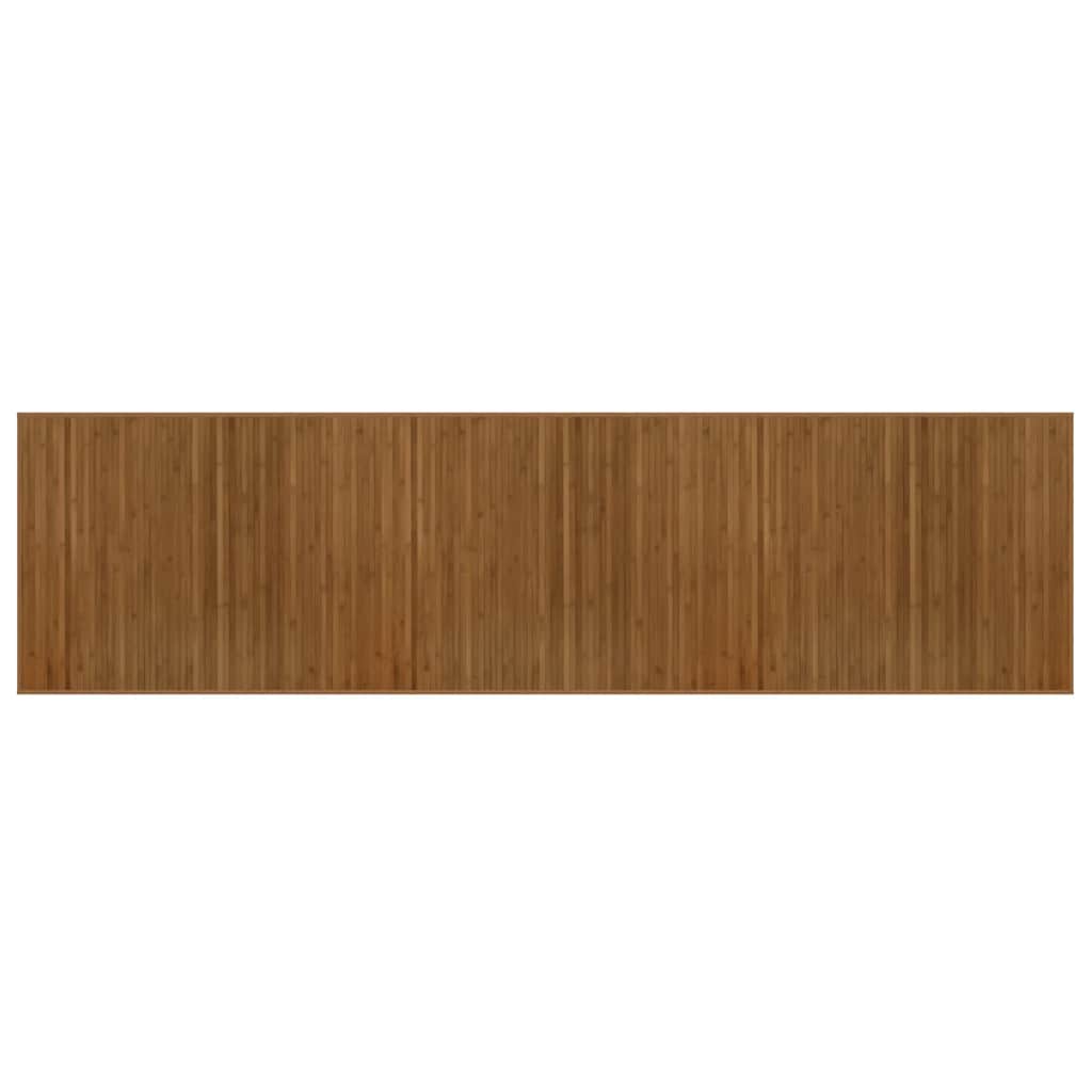 Rug Rectangular Brown80x300 cm Bamboo
