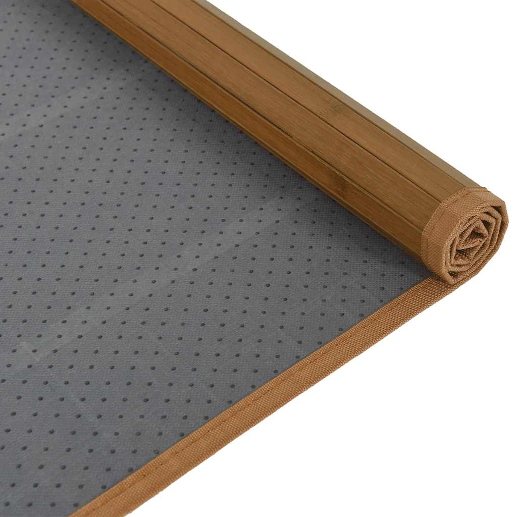 Rug Rectangular Brown80x300 cm Bamboo