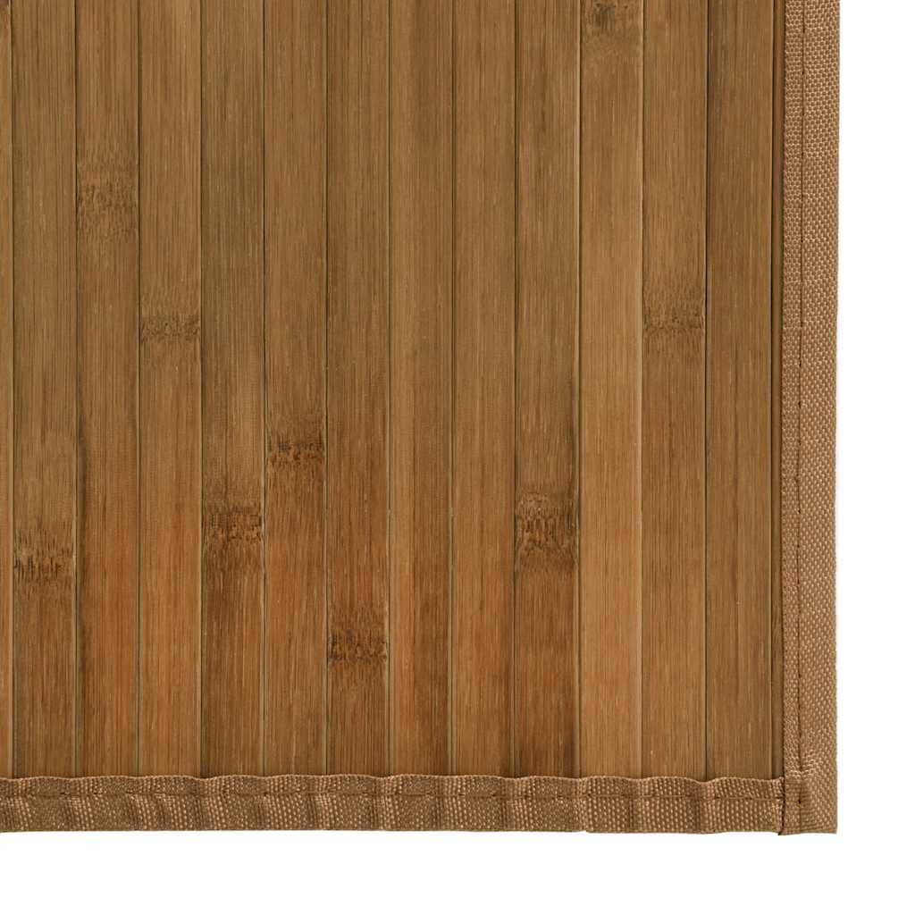 Rug Rectangular Brown80x300 cm Bamboo