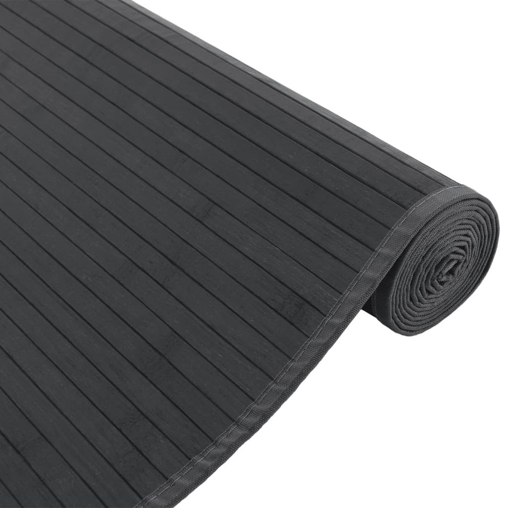 Rug Rectangular Grey80x300 cm Bamboo