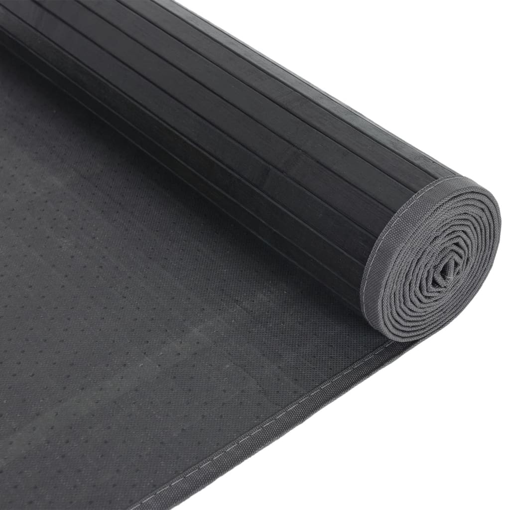 Rug Rectangular Grey80x300 cm Bamboo