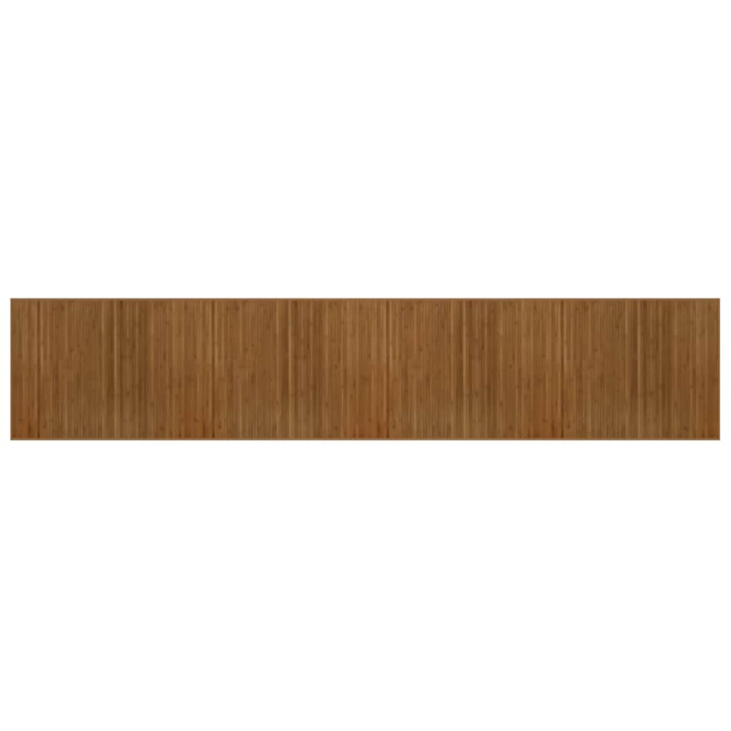 Rug Rectangular Brown80x400 cm Bamboo
