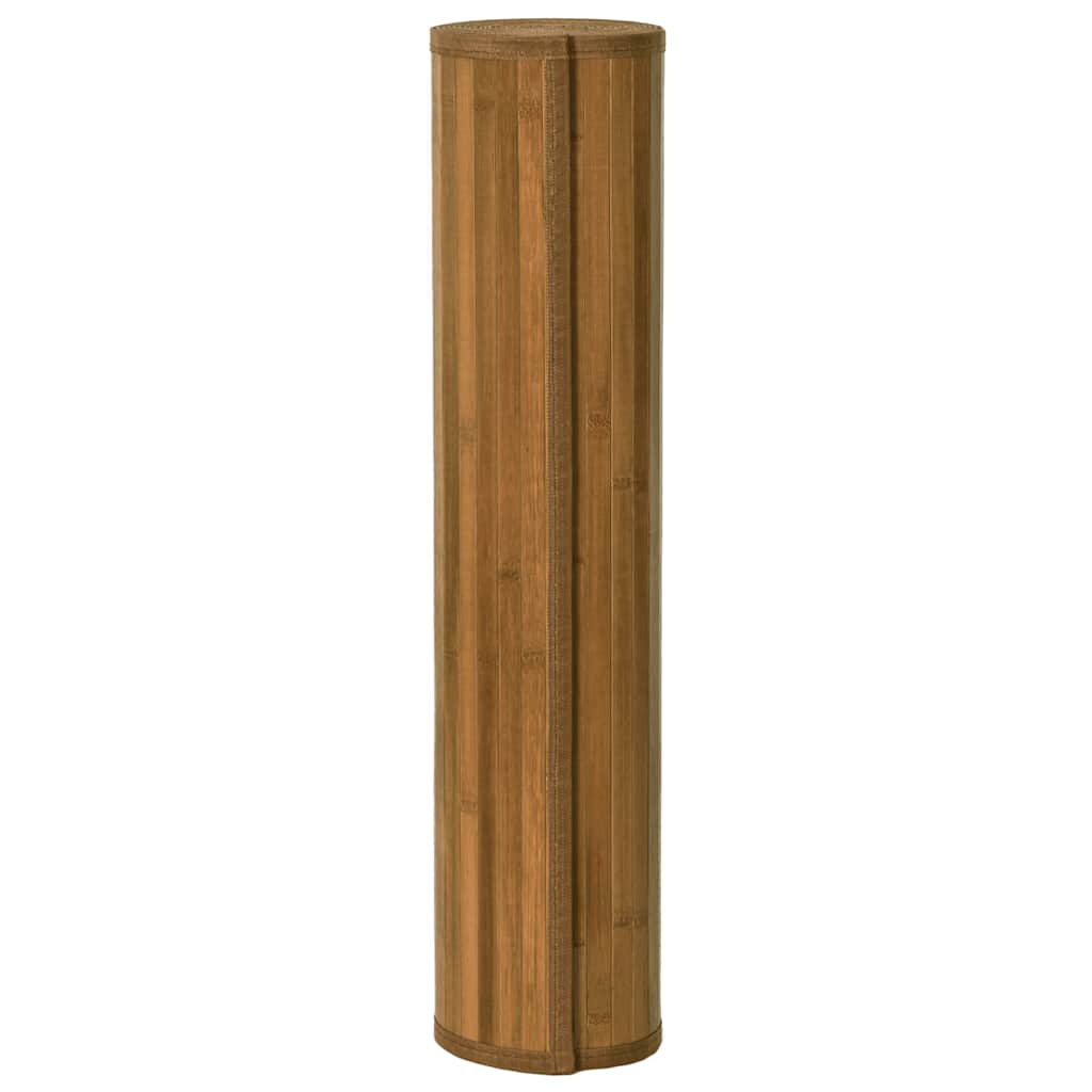 Rug Rectangular Brown80x400 cm Bamboo